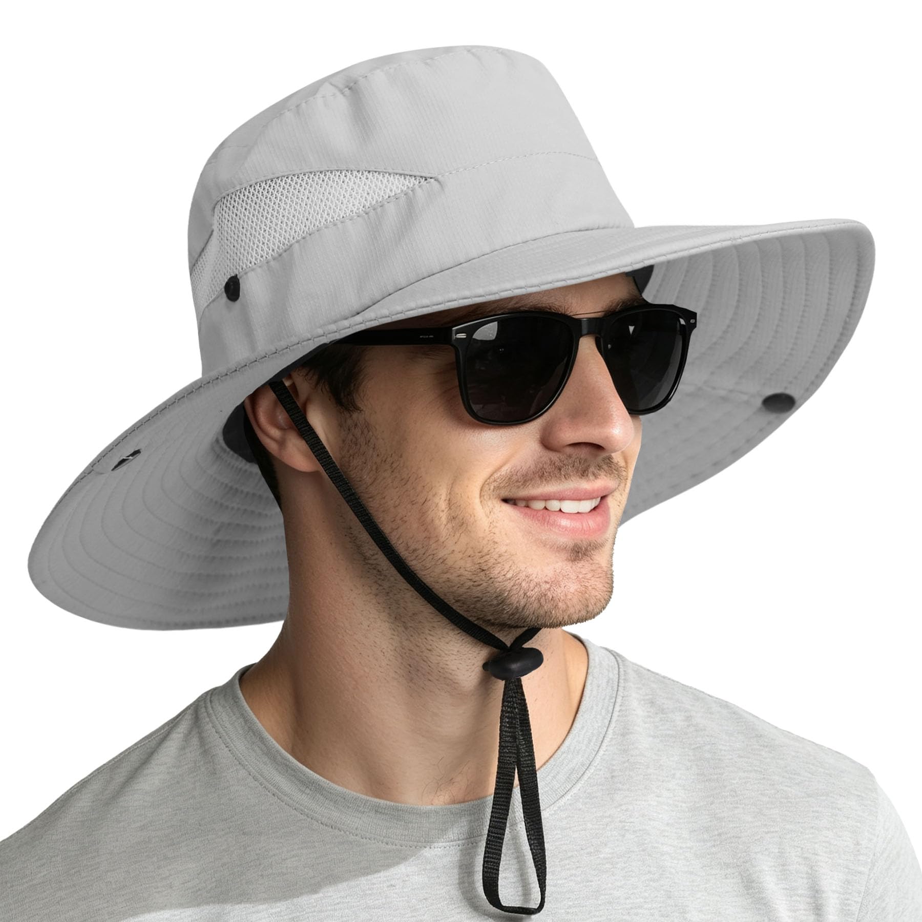 NPQQUAN Sun Hats for Men Women Wide Brim UPF 50+ UV Protection Bucket Hat
