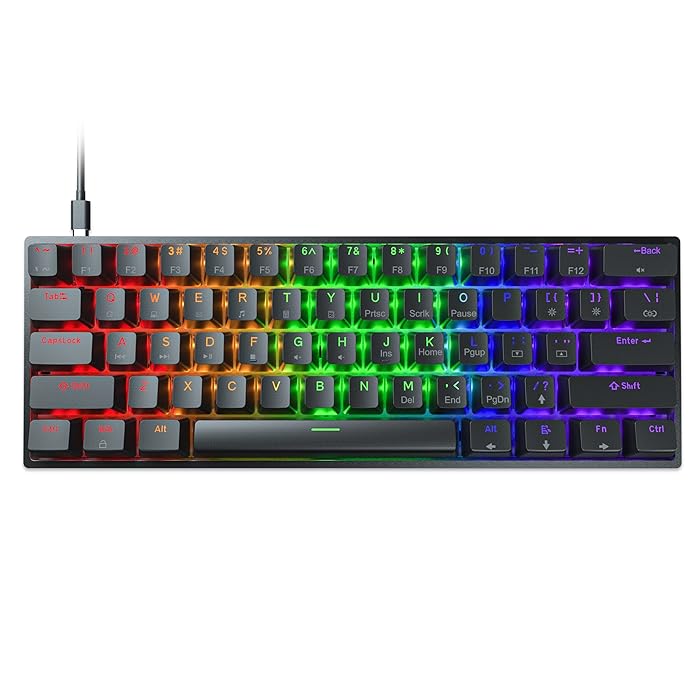 Buy DIERYA DK61SE Wired 60 Percent Mechanical Keyboard, RGB Backlit