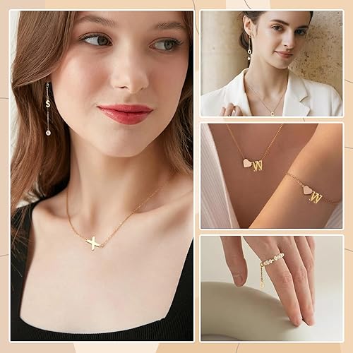 Miniatura 5 de 26 dijes de letras del alfabeto A-Z rellenas de oro de 18 quilates para hacer joyas, dije con inicial del alfabeto A-Z, colgantes con purpurina