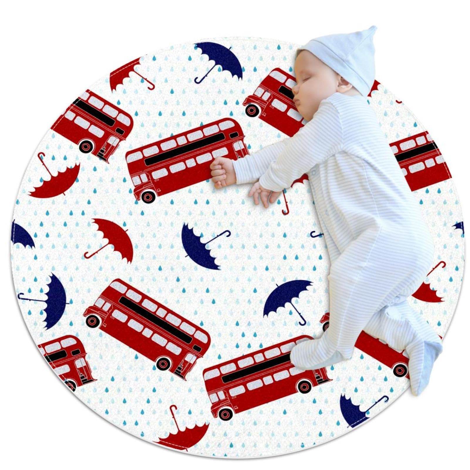 Tapis de sol antidérapant rond 1m pour sécuriser la salle de bain