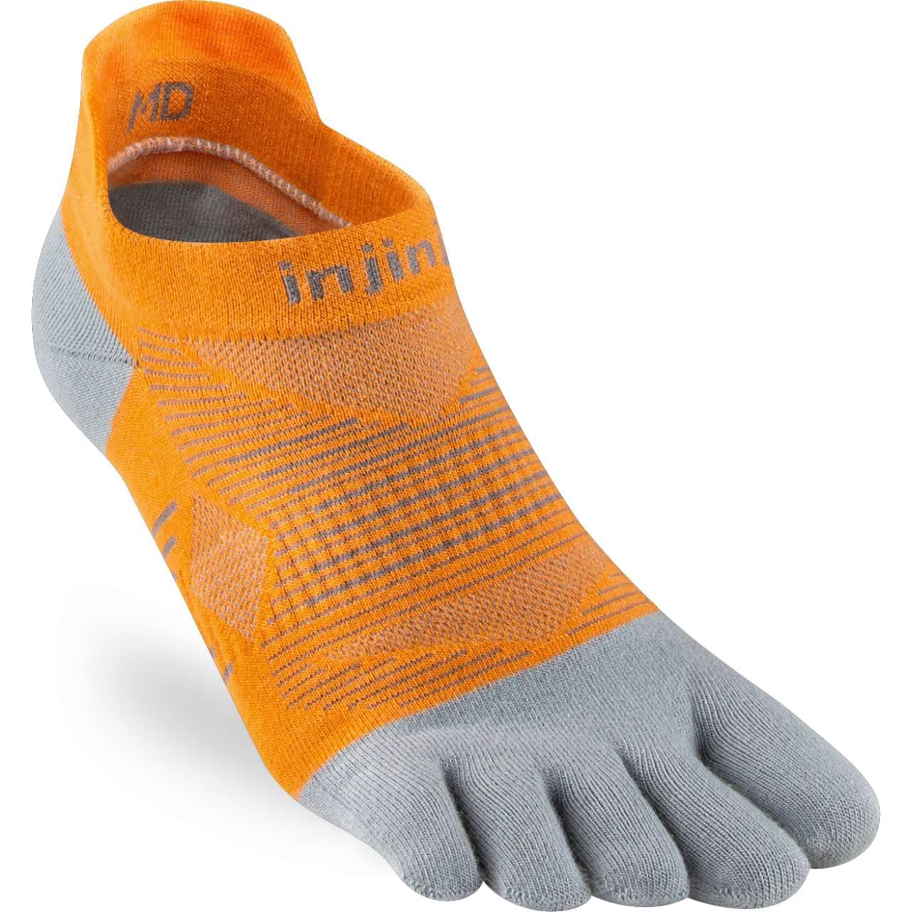 Injinji Run Lightweight No Show Unisex Toe Socks M