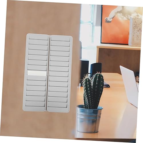 Miniatura 3 de STOBOK Portatarjetas de índice, 28 ranuras para tarjetas, bolsillo para tarjetas de biblioteca, fundas de plástico para tarjetas, organizador para