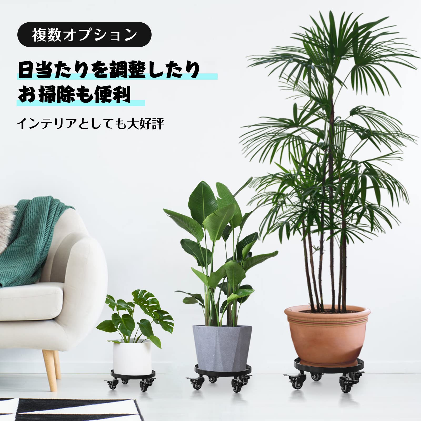 Amazon.co.jp: 植木鉢台 アイアン フラワースタンド 直径36cm 荷重量