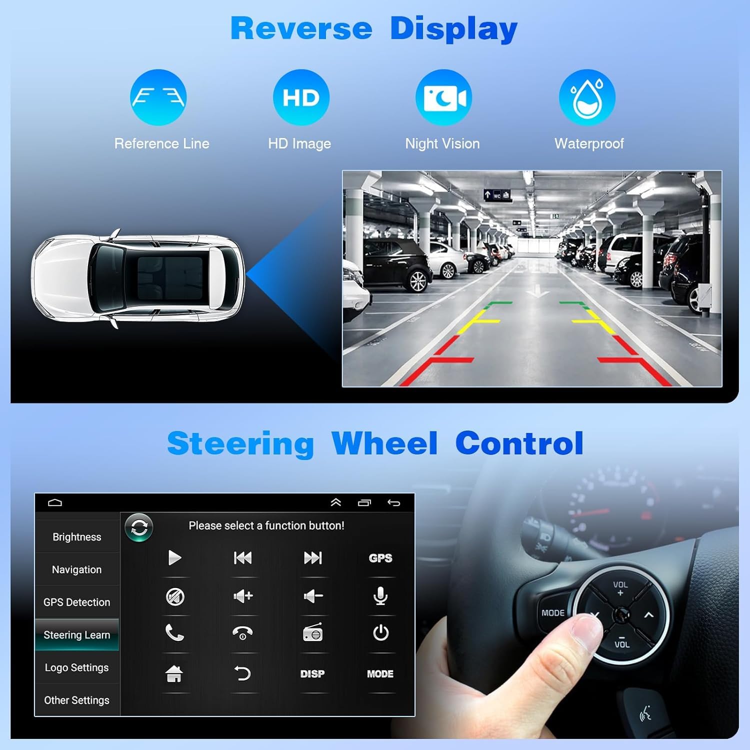 Android 14 Radio samochodowe do Renault Kadjar 2015-2019 Wireless Carplay Android Auto 9"Touchscreen Podwójny Din Radio for Renault Kadjar Head Unit GPS Navi Bluetooth FM/RDS AHD Rückfahrkamera 2+32G