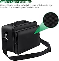 Vista 3 de Wigearss Travel Case for Xbox Series X, Carrying Case with Detachable Shoulder Strap, Large Capacity, Protective Storage Bag for Xbox Series X