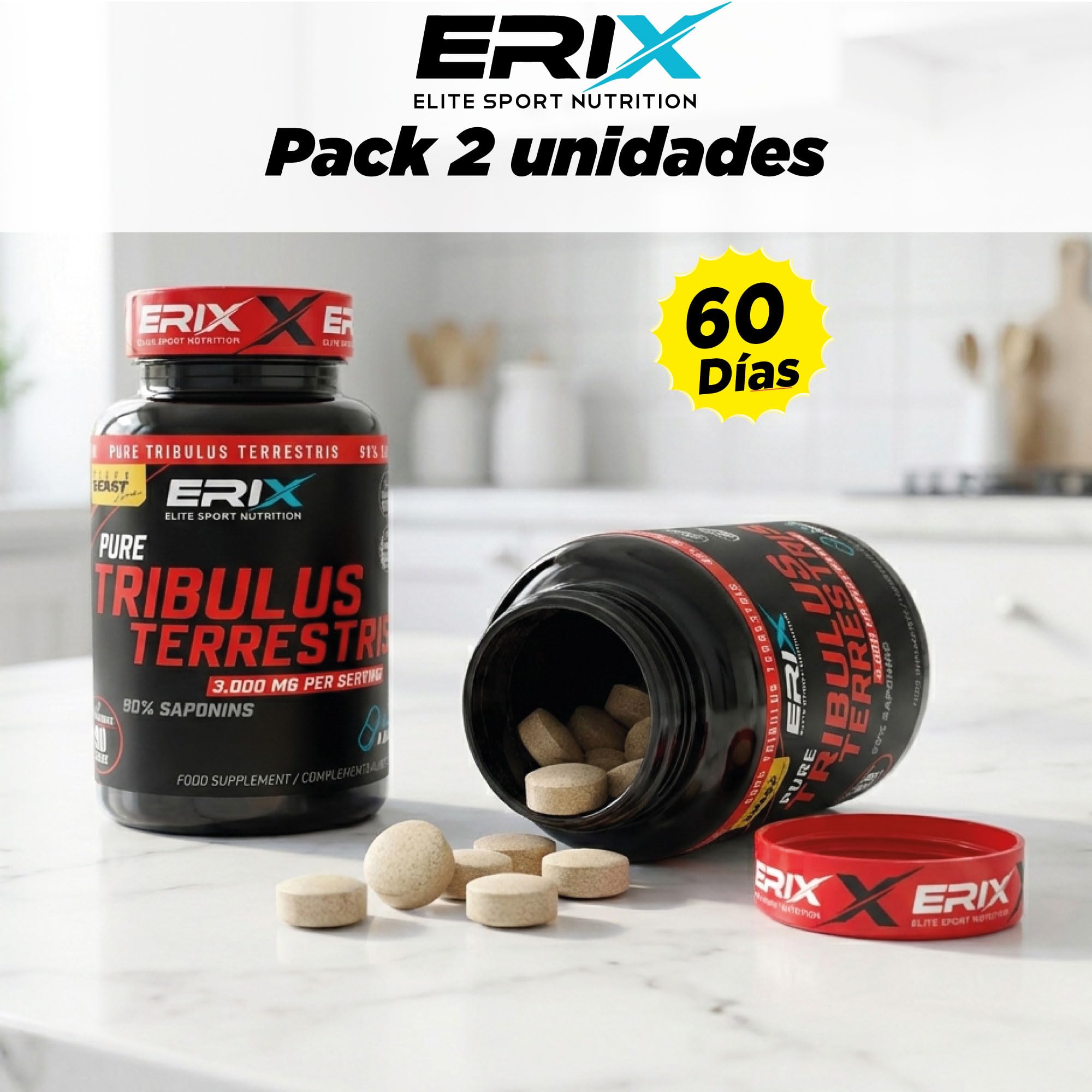 ERIX Nutrición Pack de 2 Tribulus Terrestris