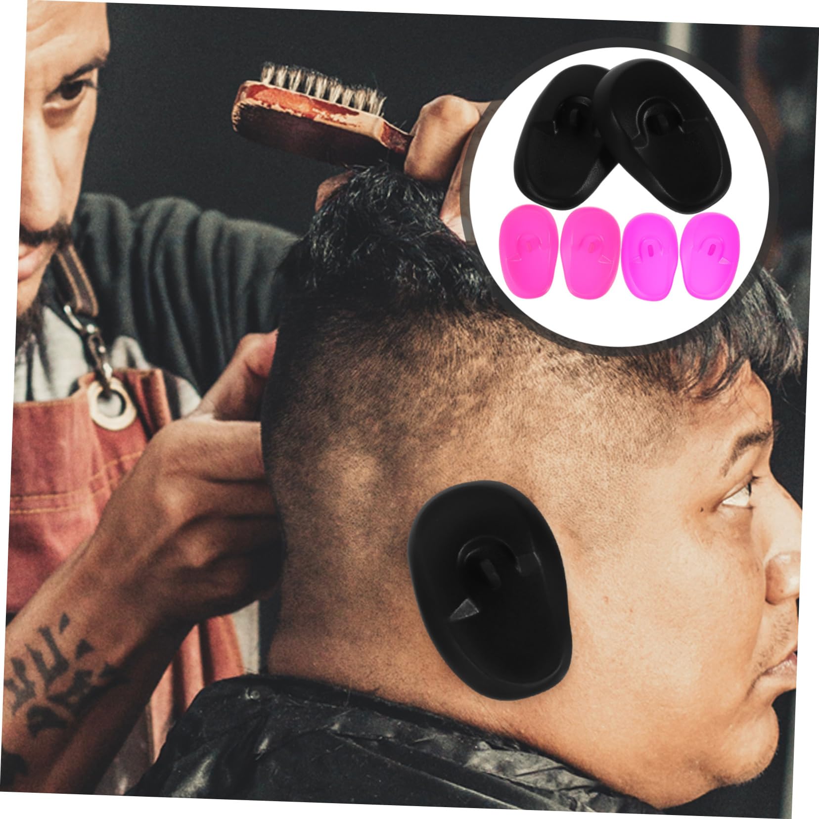 Beatifufu Earmuffs for Hair Dyeing 6 Pcs Silicone Ear Protectors for Hair Salon Noise Blocking and Comfortable Fit