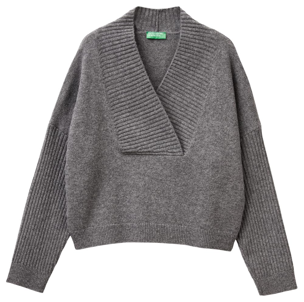 United Colors of Benetton Maglia Scollo V M/L 1444d403h Maglione Donna