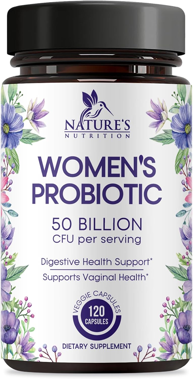 Probiotics for Women – 50 Billion CFU Per Serving – 16 Feminine Health Vag Strains – Prebiotic for Vaginal PH Balance, Urinary UT Health, Women’s Probiotic – Shelf Stable – USA Bottled – 120 Capsules