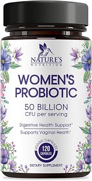 Probiotics for Women - Probiotic Blend 50 Billion CFU Per Cap - 16 Feminine Health Strains Womens Probiotic - Prebiotic for Vaginal PH Balance, Urinary UT Health Support - Bottled USA - 120 Capsules