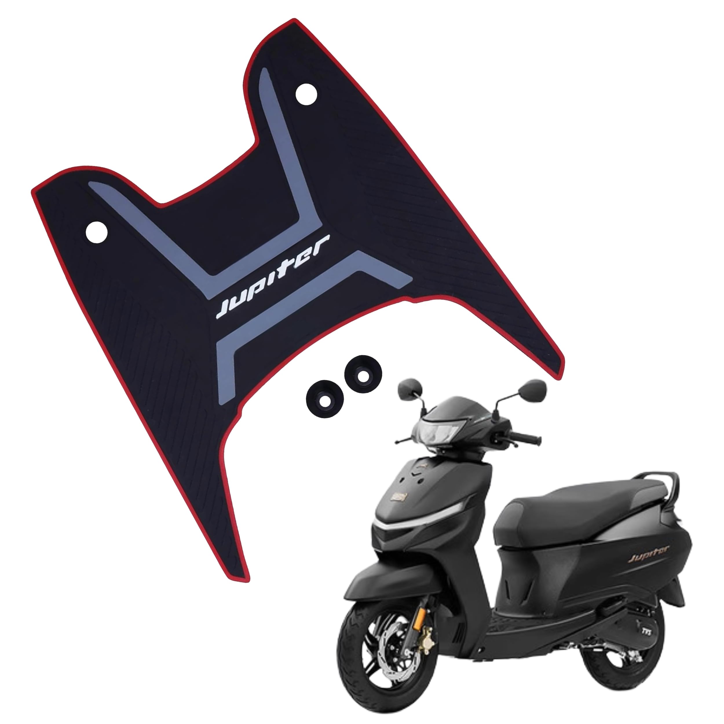 Jupiter New 110 3D Color Foot Mat | Anti Skid Washable Foot Mat | Reusable Floor Mat | Fine Quality Scooter 3D Color Mat | Scooty Mat | Premium Comfort Durability Compatible Only with Jupiter New 110-image-26