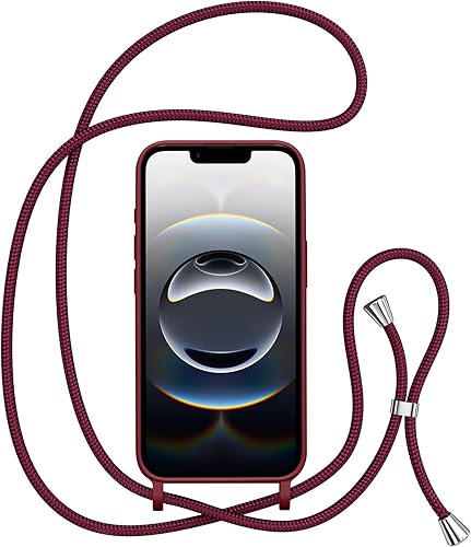 Miniatura 249 de ZTOFERA Funda para iPhone 13 Pro con correa, funda cruzada para teléfono con cordón ajustable para el cuello para el hombro, silicona suave a prueba
