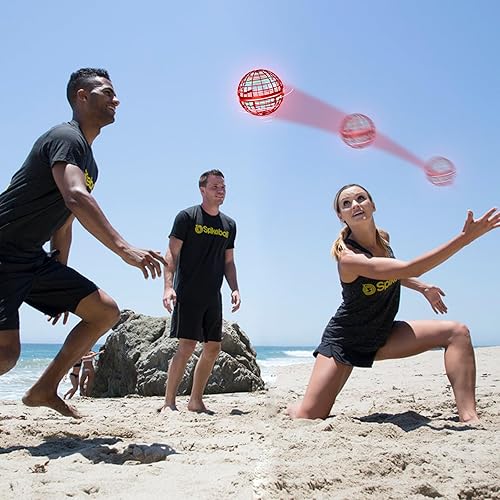 Miniatura 7 de CASEIER Juguete flotante de bola de orbe volador, bola flotante controlada a mano con luz RGB, bolas de mosca boomerang de 360 para juguetes