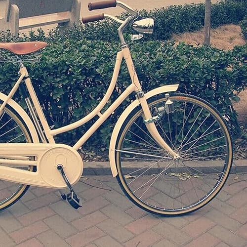 Miniatura 6 de SYCOOVEN Luz vintage para bicicleta, 3 LED vintage retro para bicicleta, lámpara delantera de bicicleta retro para montar de noche, linterna de Plata