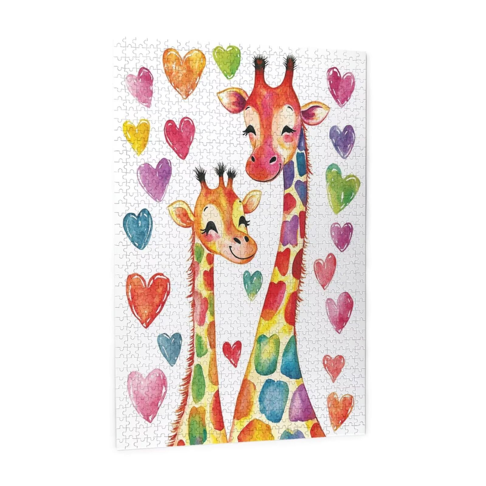 Girafe Puzzle Amour 5000 Pièces Adultes, DIY Puzzles Classiques Art avec Boîte d'emballage et Photos de Référence, Relaxation/Soulagement du Stress/Jeux Amusants, Creatif Cadeau pour Femme M-1852