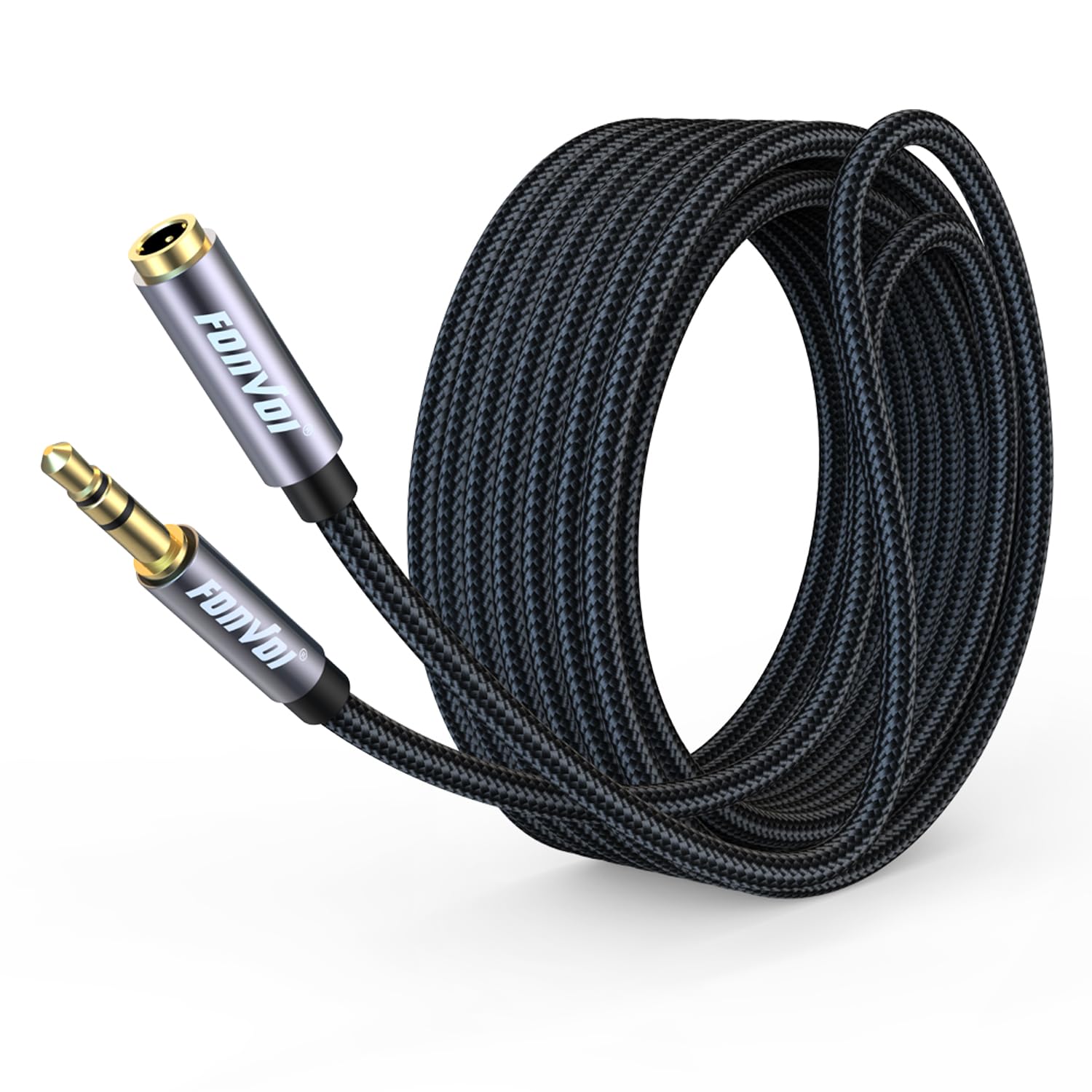 FONVOi 3.5mmオーディオケーブル イヤホン延長コード 6M | ナイロ…