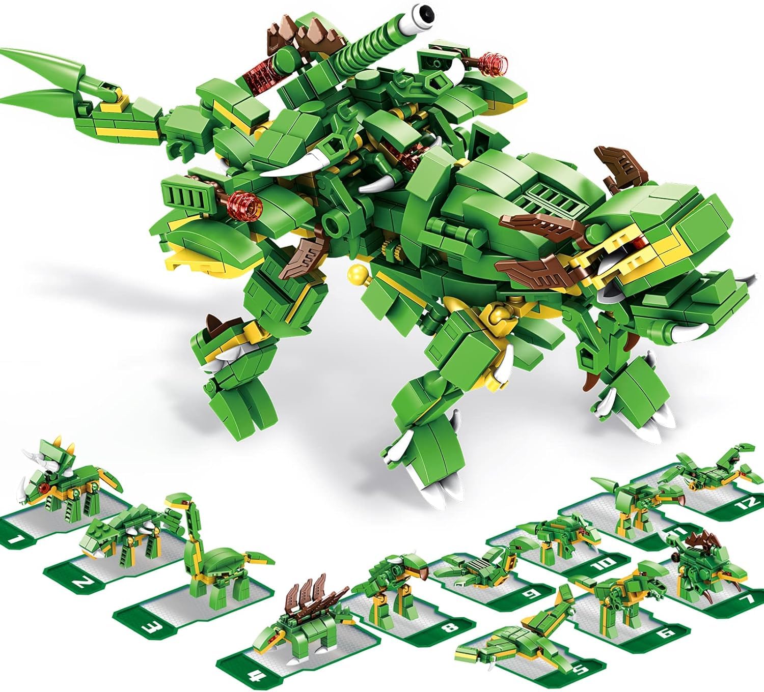 ONOTIC 12 in 1 Dinosaur Building Blocks Dino 12 Model for Kids 577pcs Birthday Gift for Boys and Girls Toys for 6 7 8 9 10 11 12 13 14 15 16 Years Kids (B0D33HW2WV) Amazon Price History, Amazon Price Tracker
