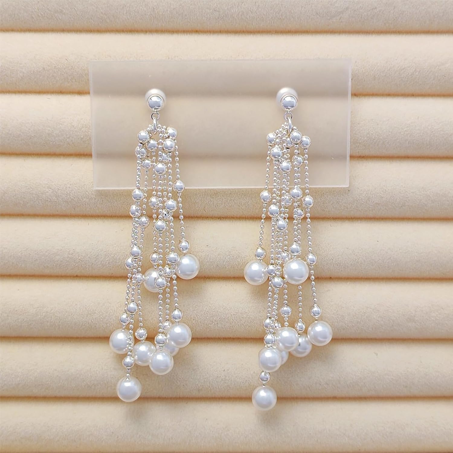 Pearl Drop Dangle Earrings for Women threading earrings Tassel Earring Wedding Earrings Porm Birthday Valentine Day Jewelry Gifts - Image 9