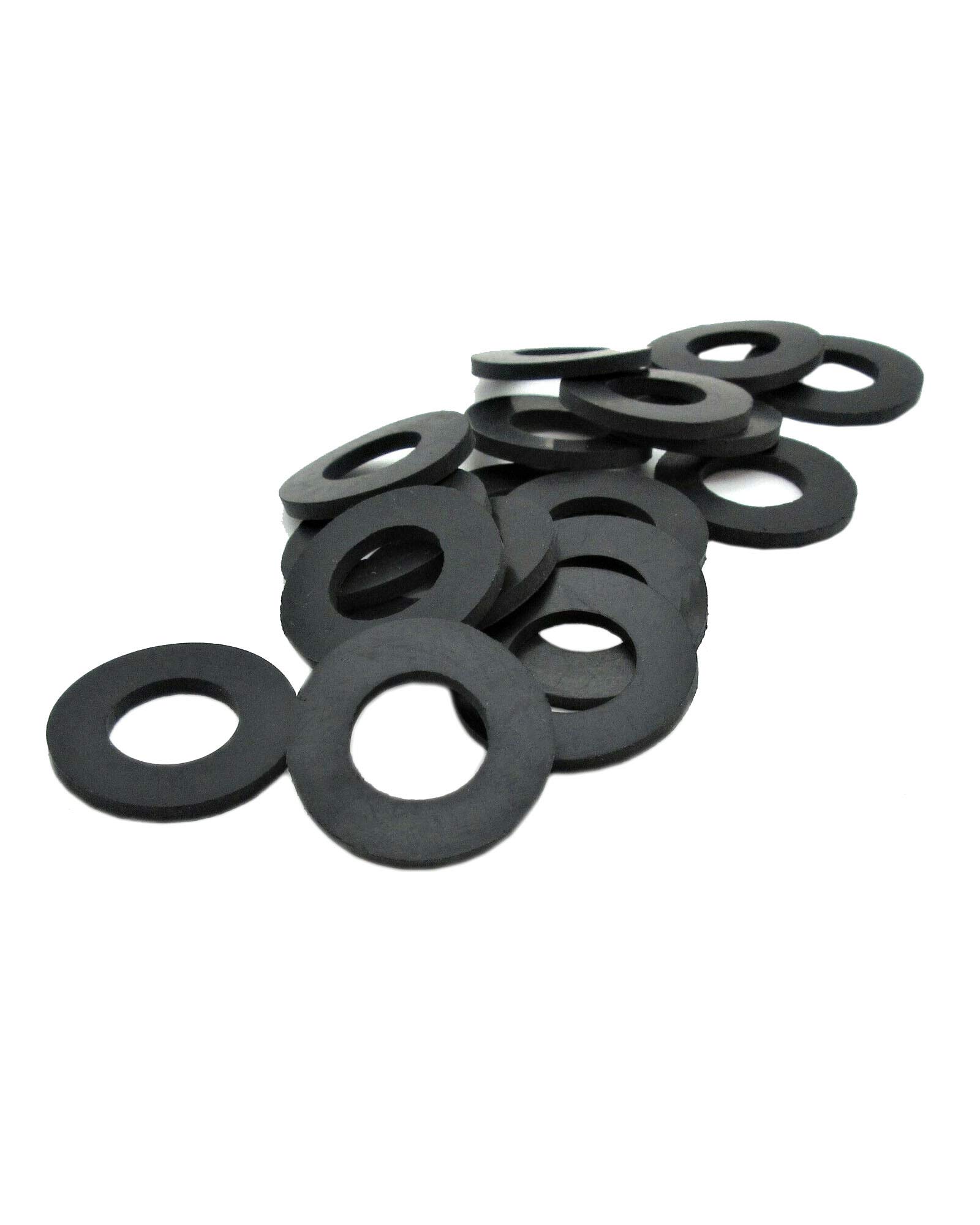 Magic Hub EPDM Rubber Flat Washers - 10 Pack, 1 1/4