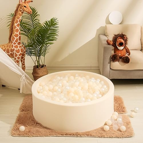 Miniatura 2 de Realhaha Pelotas para niños pequeños, paquete de 100 bolas de plástico sin BPA para bebés para juegos de pelotas de boxeo, gran regalo para niños y