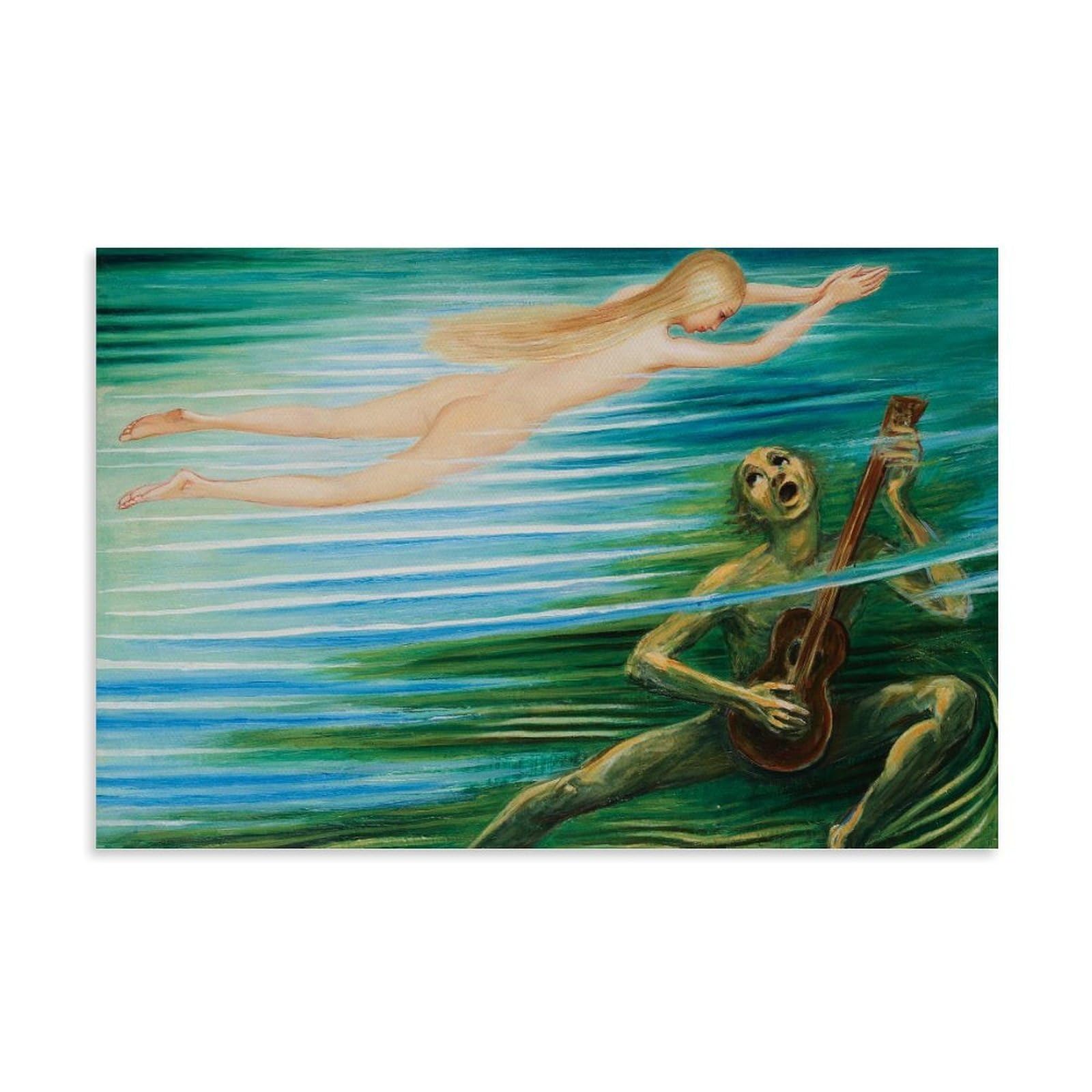 Impresión artística de Nils Dardel Näcken, lienzo para sala de estar y oficina 8