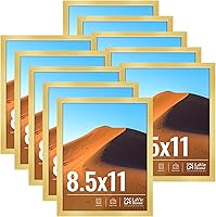 Vista 19 de LaVie Home Juego de 10 portarretratos dorados de 4 x 6 pulgadas, para fotos de 4 x 6 pulgadas, collage de marcos de fotos para galería de pared