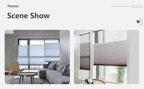 Miniatura 2 de Flamax Persianas celulares de arriba hacia abajo, sin cordones, de arriba hacia abajo, de arriba hacia abajo, de arriba hacia abajo, de arriba hacia