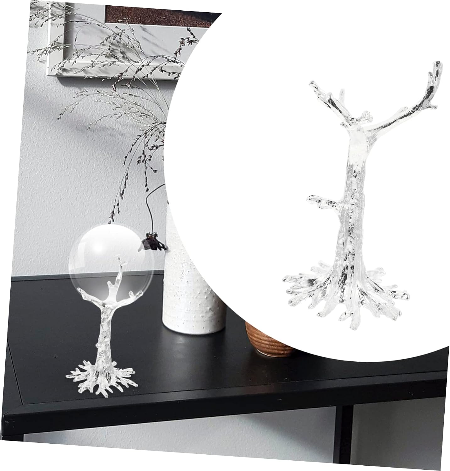 Levemolo Ornament Display Stand Crystal Sphere Holder Ball Displaying Base Jewelry Display Holder Home Decor