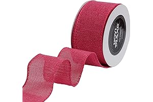 NOYI TRAXD 10 Yards 2 Inch Shocking Pink Wired Ribbon