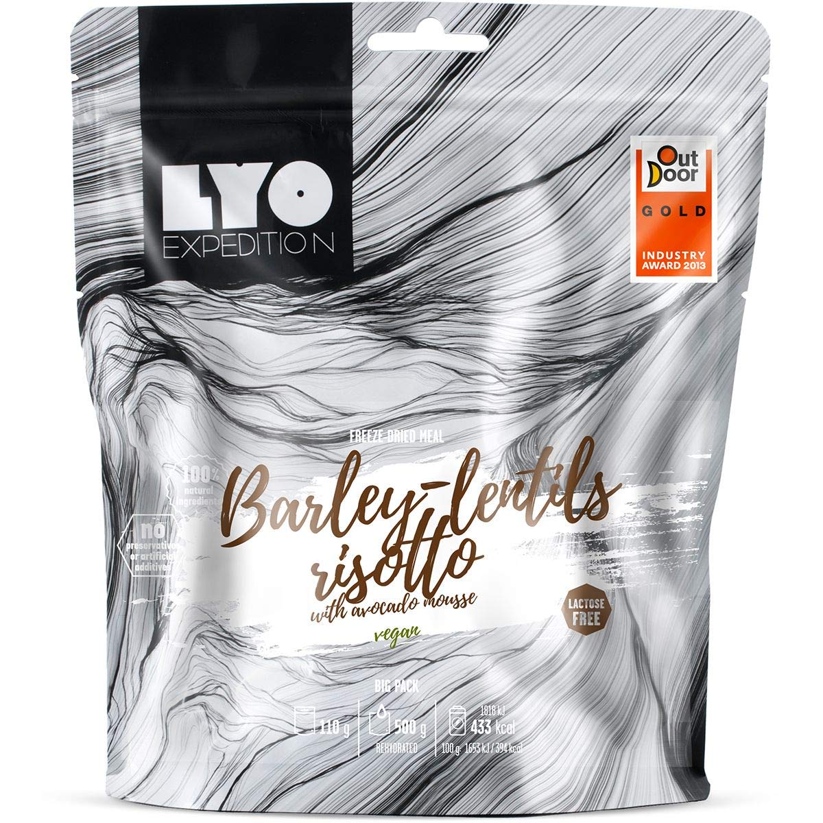 Lyofood Graupen-Linsen-Risotto with Avocado Mousse, 110g