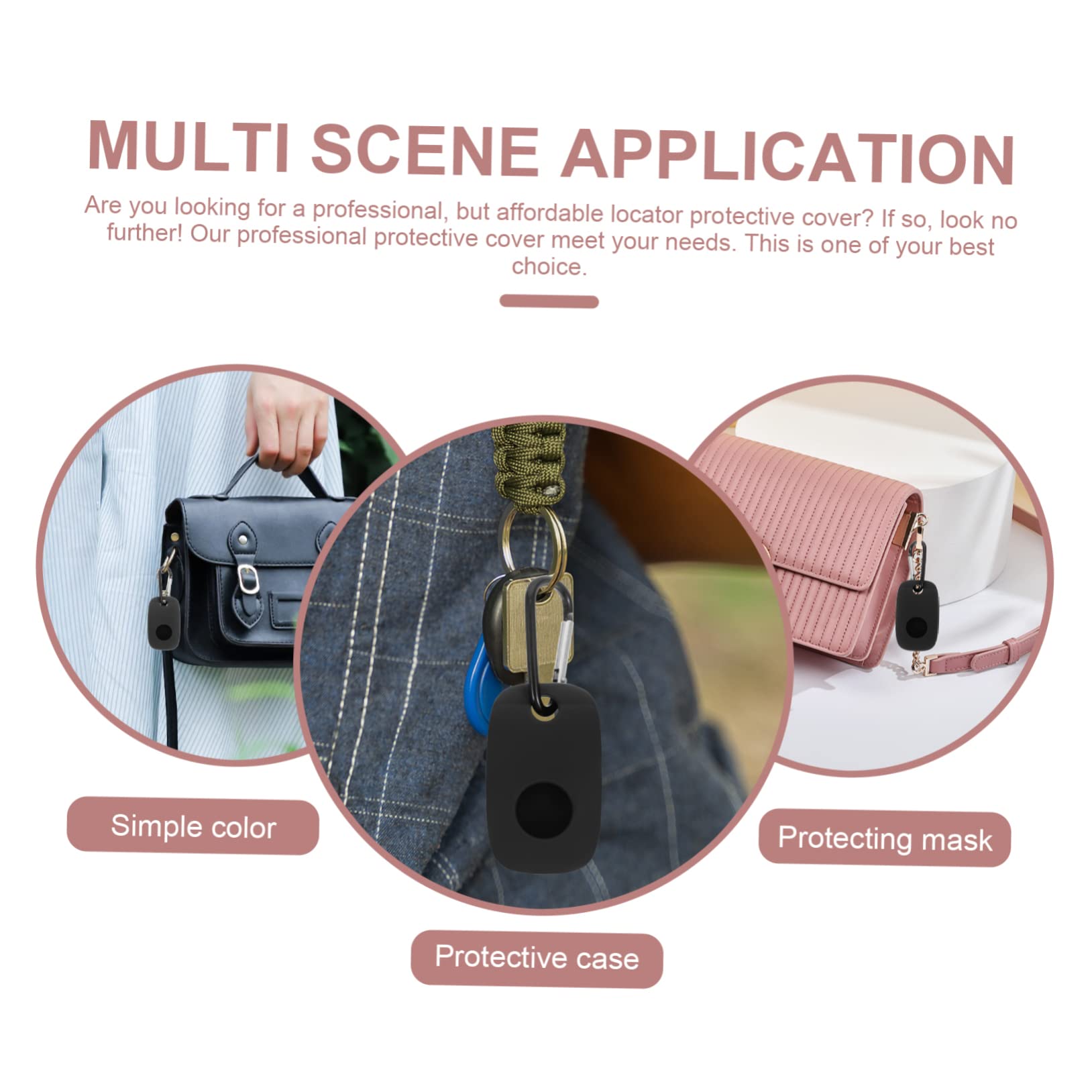 2Pcs Silicone Protective Cover for Tile Mate Tracer Accessory Sleek Design Reliable Case for Family Friends