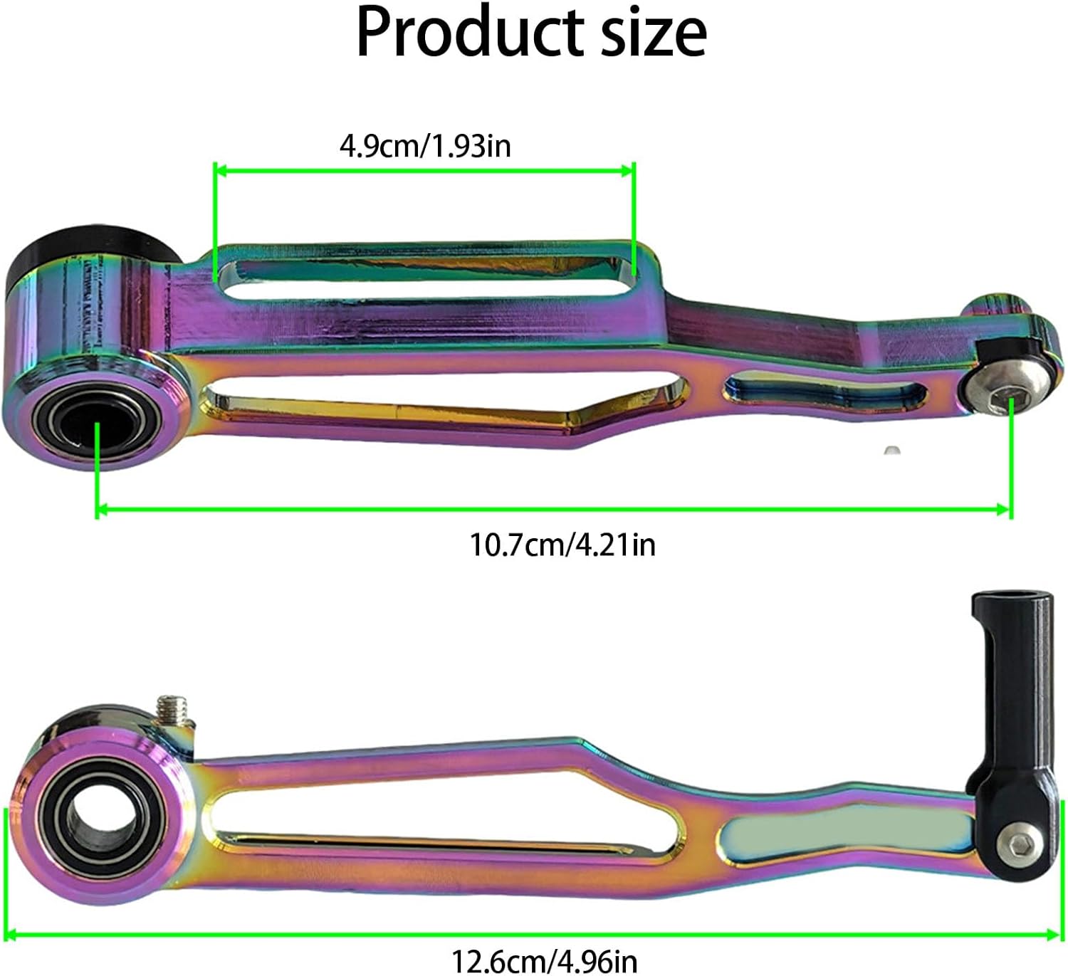 Precisions V Brakes Set for 24 / 26Inch Mountain Bikes Hollow Out Alloy Structure Long Arm Braking Systems Easy Mounting Aluminum Alloy Long Arm Bikes V Brakes