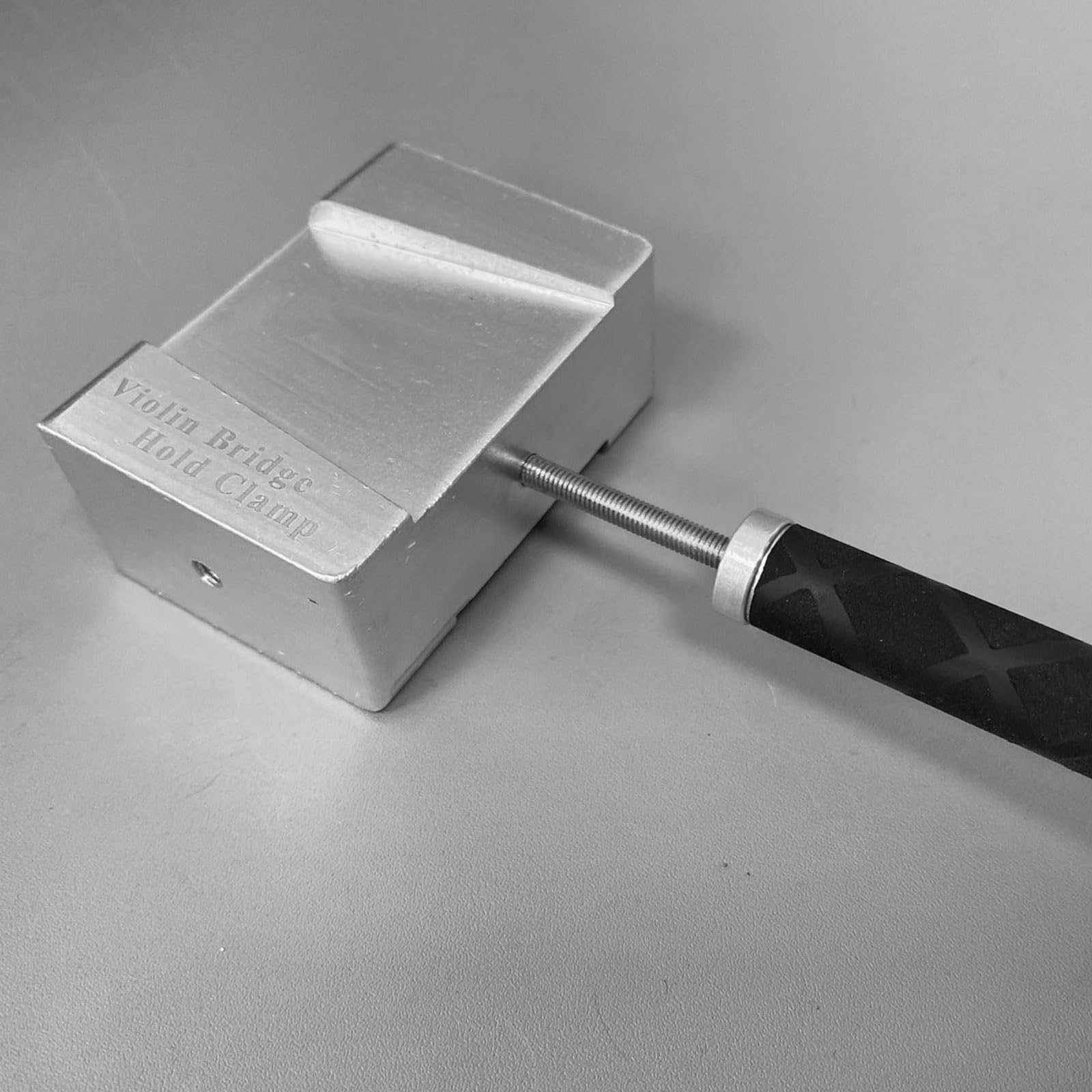 Violine / Viola Brücke Reparaturklemme mit geradem Griff, Metall Werkzeug für Saiteninstrumente Wartung Heavy Duty Violine Bridge Clamp Tool