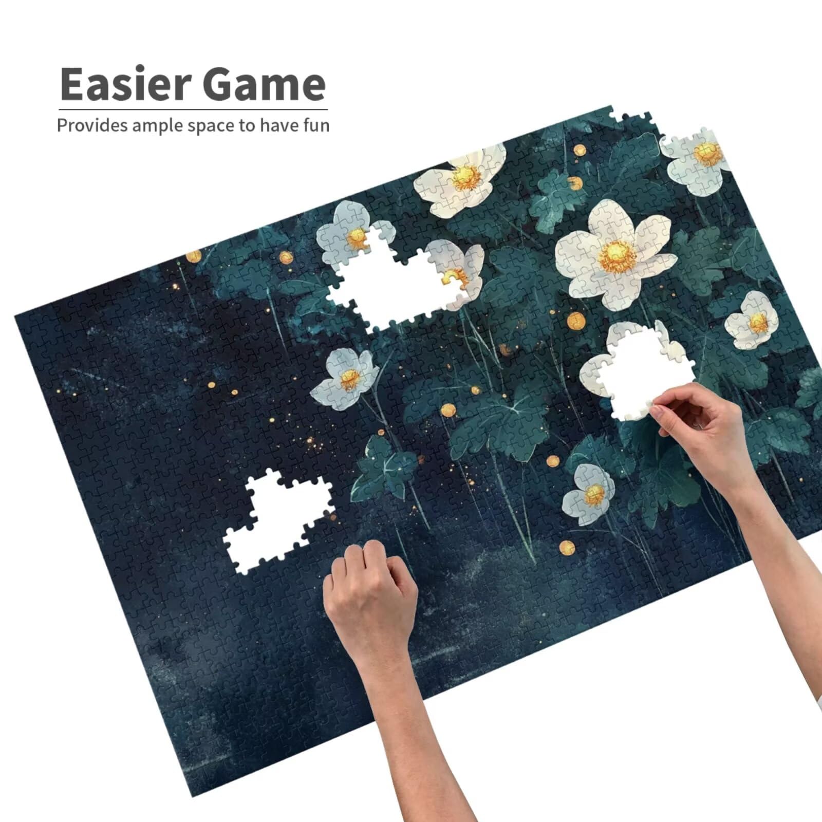Puzzles Paisaje 1000 Adultos, Puzzle Flor con Cajas y Cartel, Juego Clásico de Puzzle Arte para Entretenimiento Adultos, Regalos de Decoración del Hogar para Pasatiempos Creativos de Mujeres 2T-560