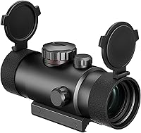 Vista 8 de PINTY Óptica de punto rojo reflex con múltiples retículas, visor táctico compacto para rifle con riel Picatinny, pistola, Airsoft