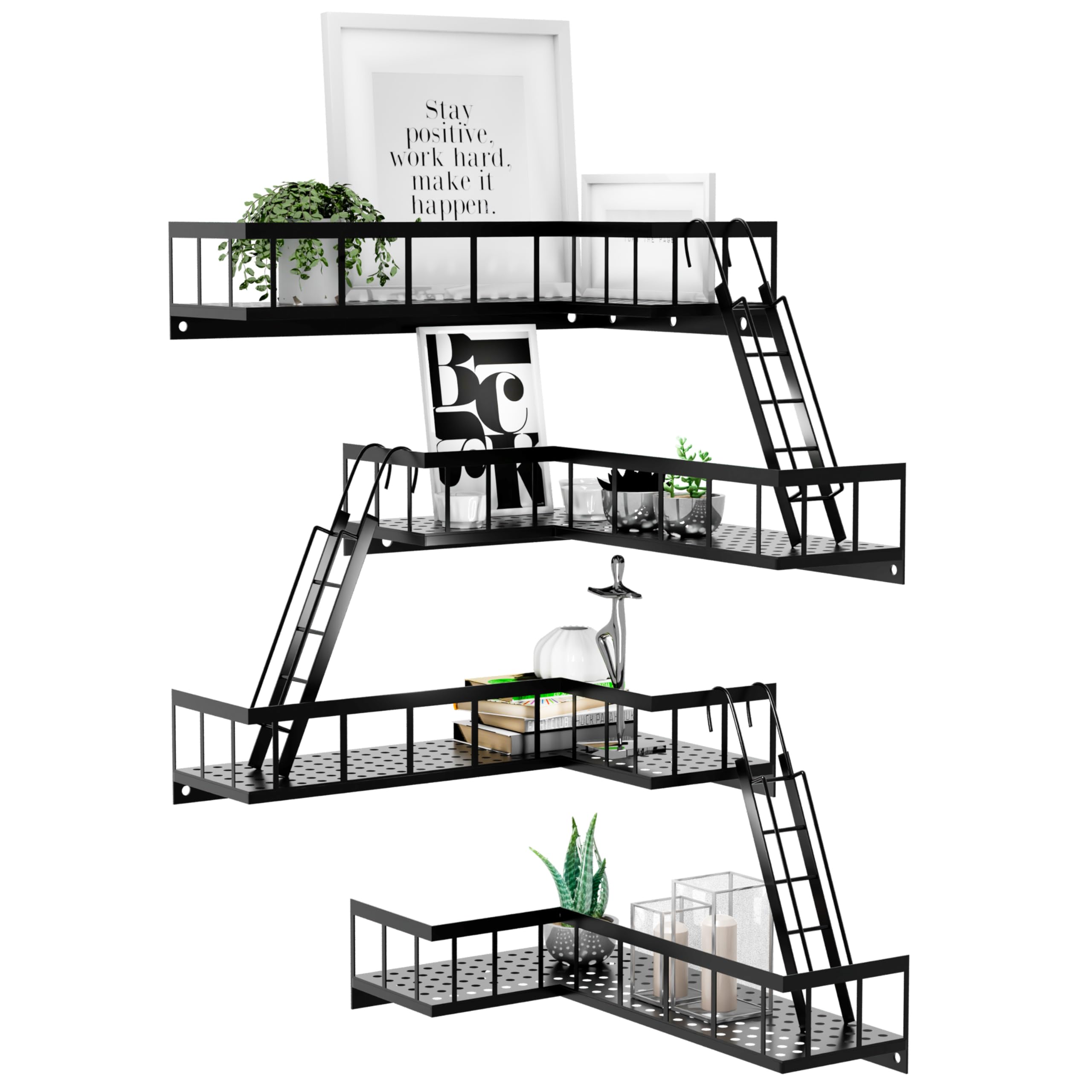 Amazon.com: BRLBZXJY Fire Escape Wall Shelf, Modern City Style