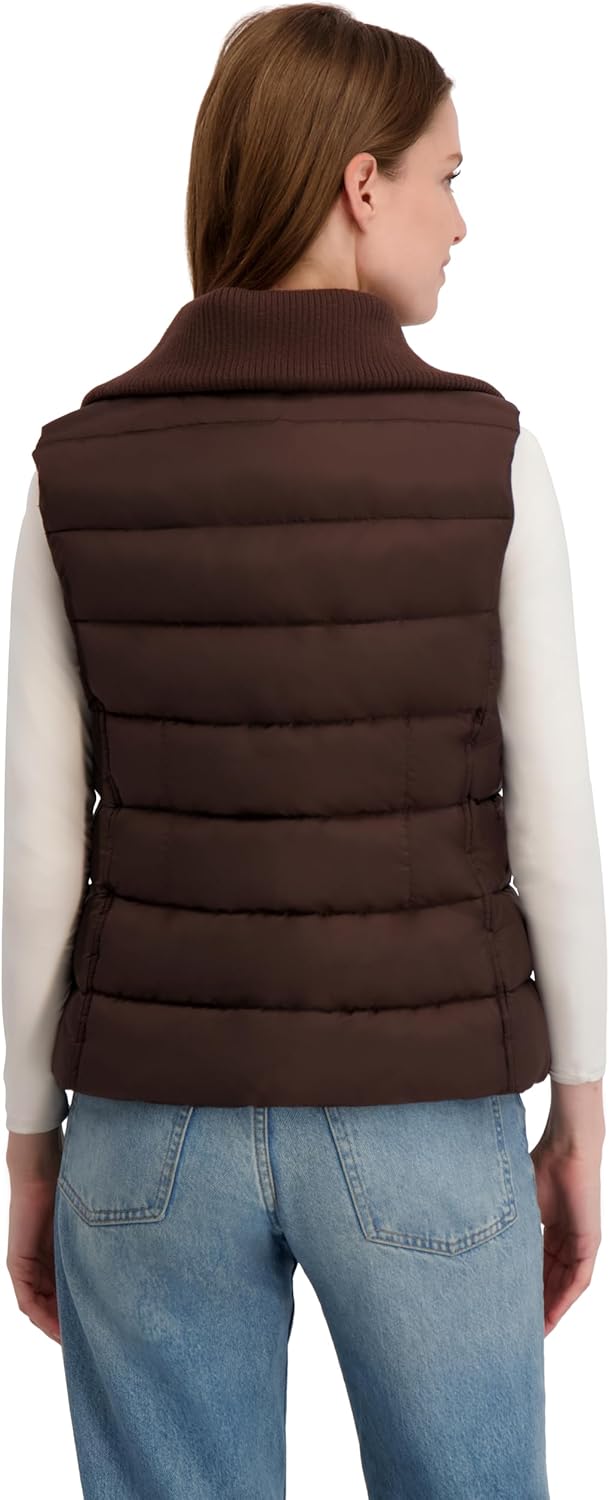 Men's Down vest in crinkled nylon | Black | Diesel Laundry by Shelli Segal ベストShort Puffer Vest – Silky Quilted Outer