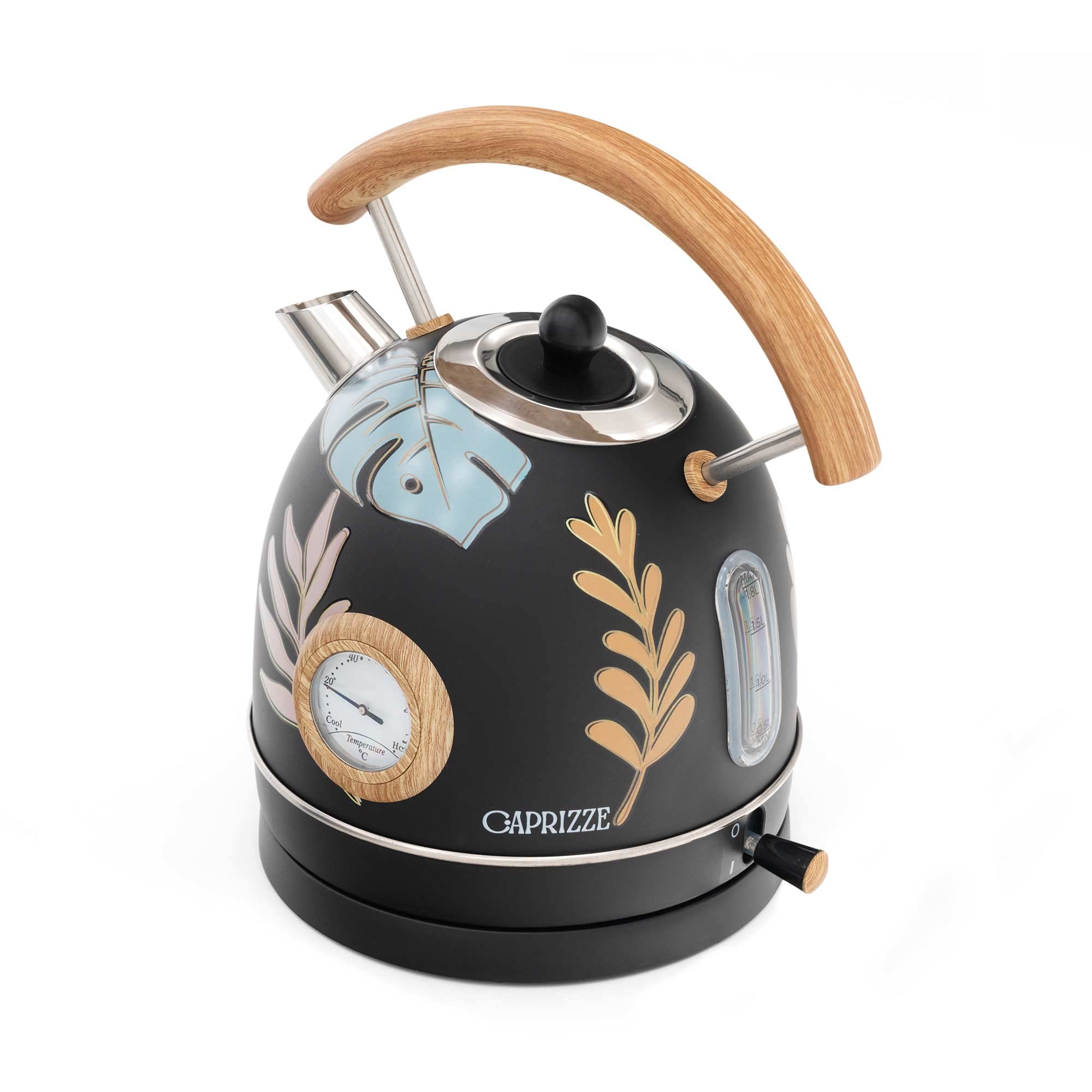 HERVIDOR/KETTLE ELÉCTRICO "NARA NEGRO DISEÑO - COLOR LEAVES" 2200W NATURE ECO DESIGN Cura della persona e salute