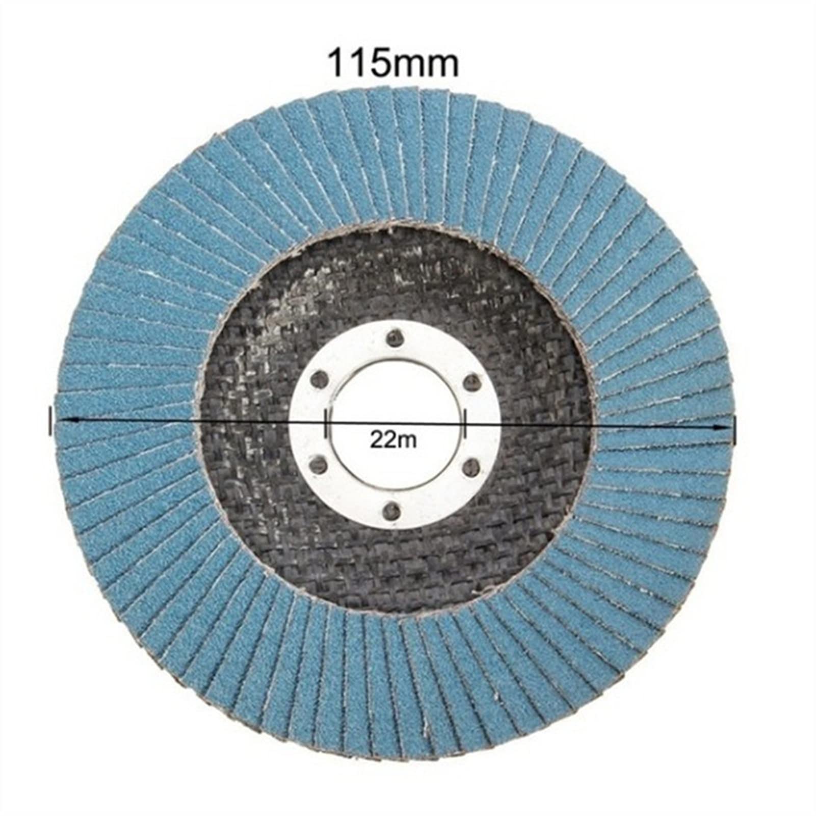 Tarcze Polerskie, Tarcze Listkowe Wysokiej Jakości Tarcze Listkowe 115 Mm 4,5 Tarcze Szlifierskie Ściernice Ostrza Do Szlifierki Kątowej Tarcza Listkowa Do Szlifowania/10Pcs 120Grit