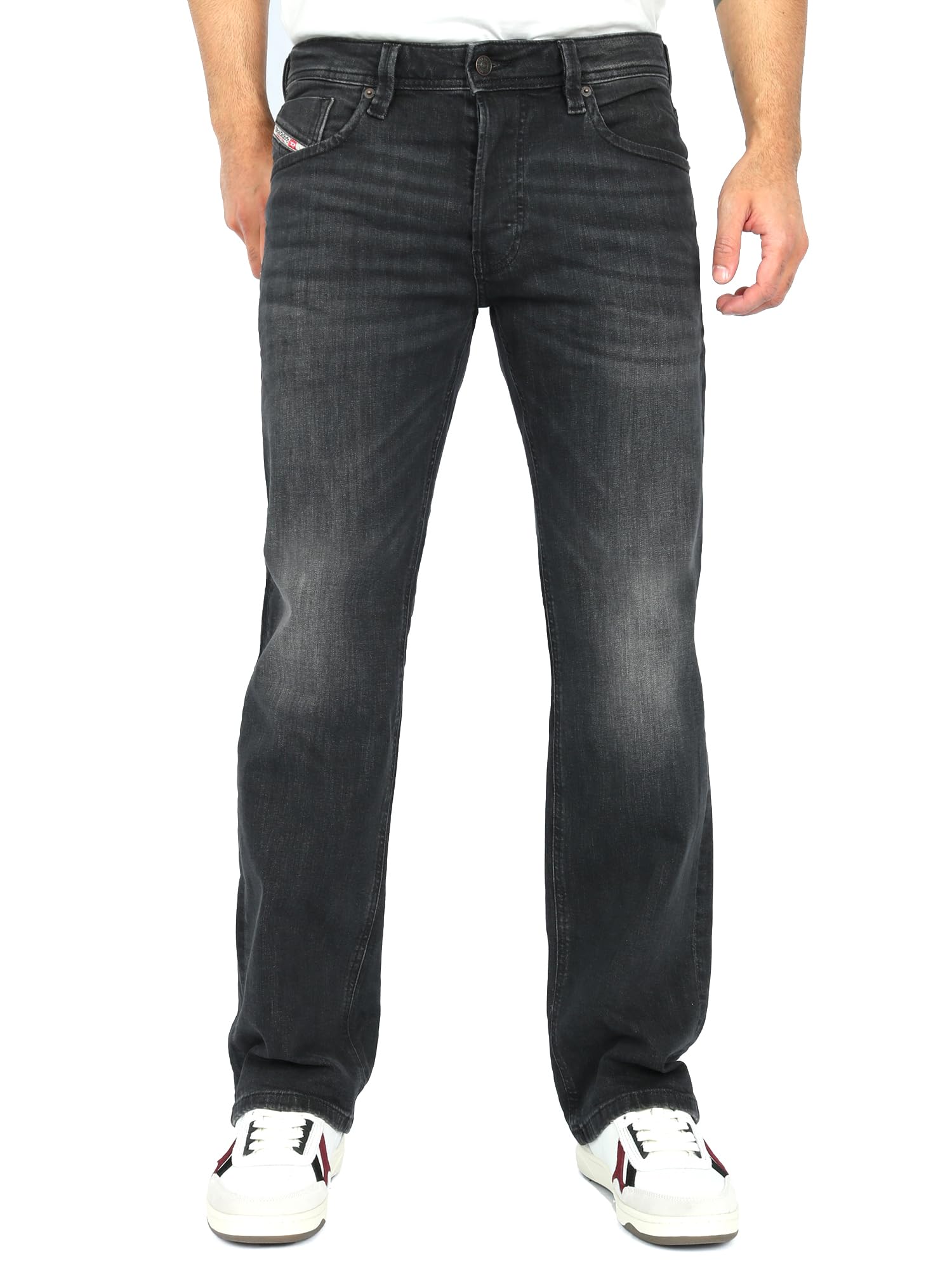 Diesel Men's Black Larkee-X Grey Denim Pants - : 32/32 W32