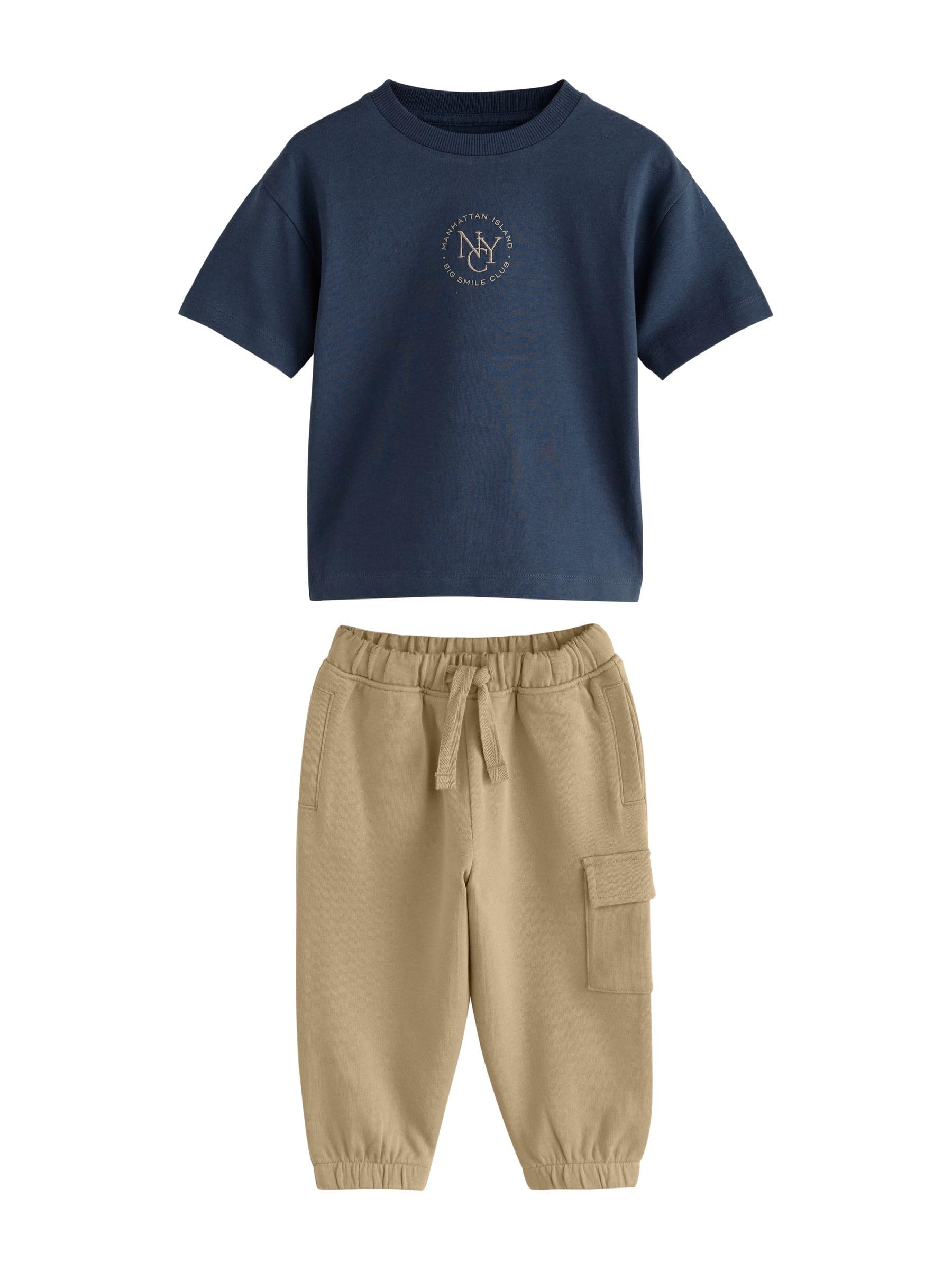 NEXT Jungen T-Shirt und Utility-Jogginghose im Set, 2er-Pack 62-122