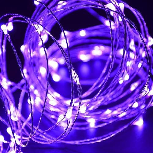 Miniatura 5 de Guirnalda de luces LED USB de 33 pies con 100 luces LED decorativas para dormitorio, interior, exterior, fiesta, boda, cumpleaños, Navidad, Acción