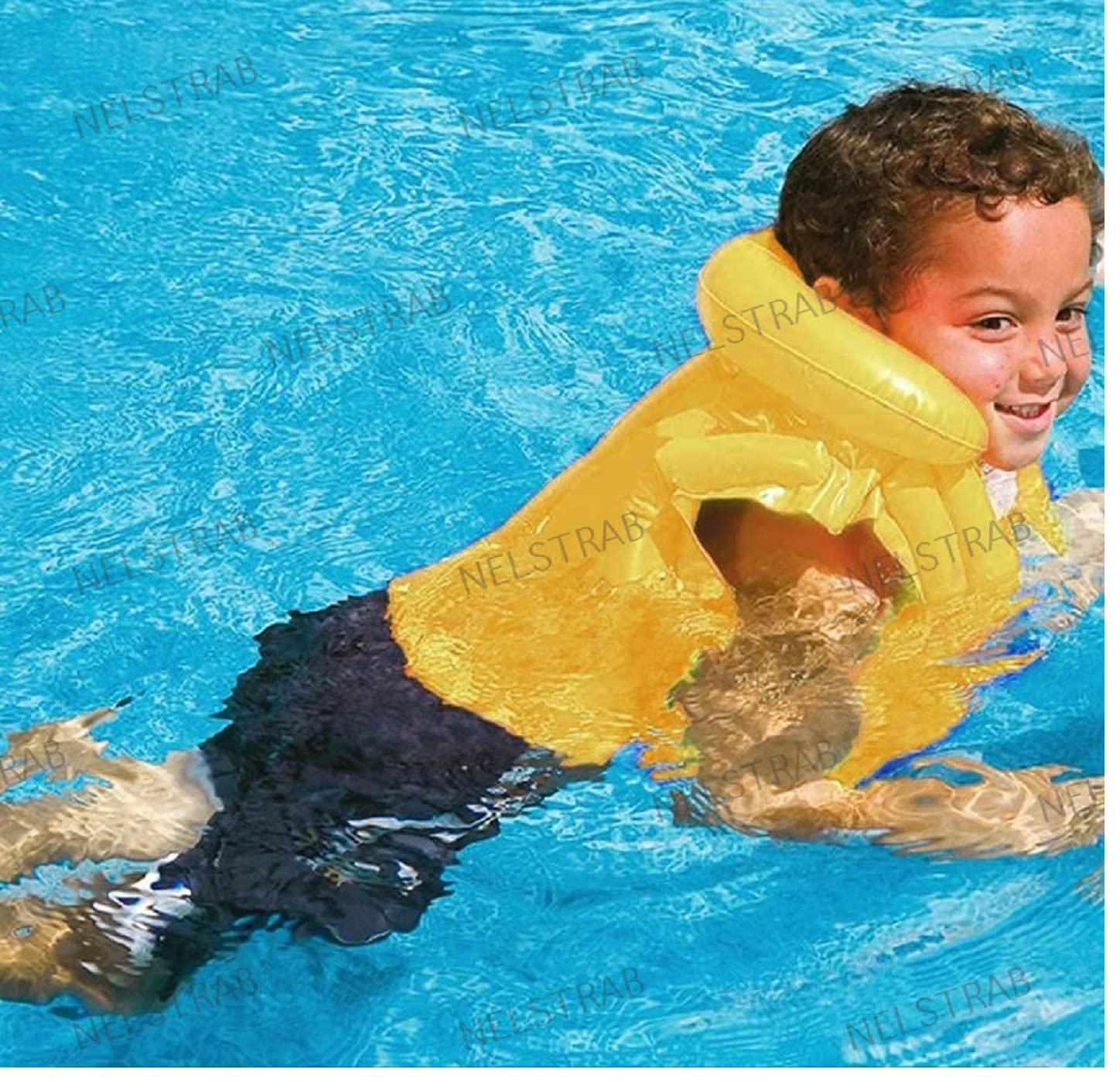 NELSTRAB:- Pool Party Swim Vest Jacket, Kids Girls Boys, 3-6 Year 1