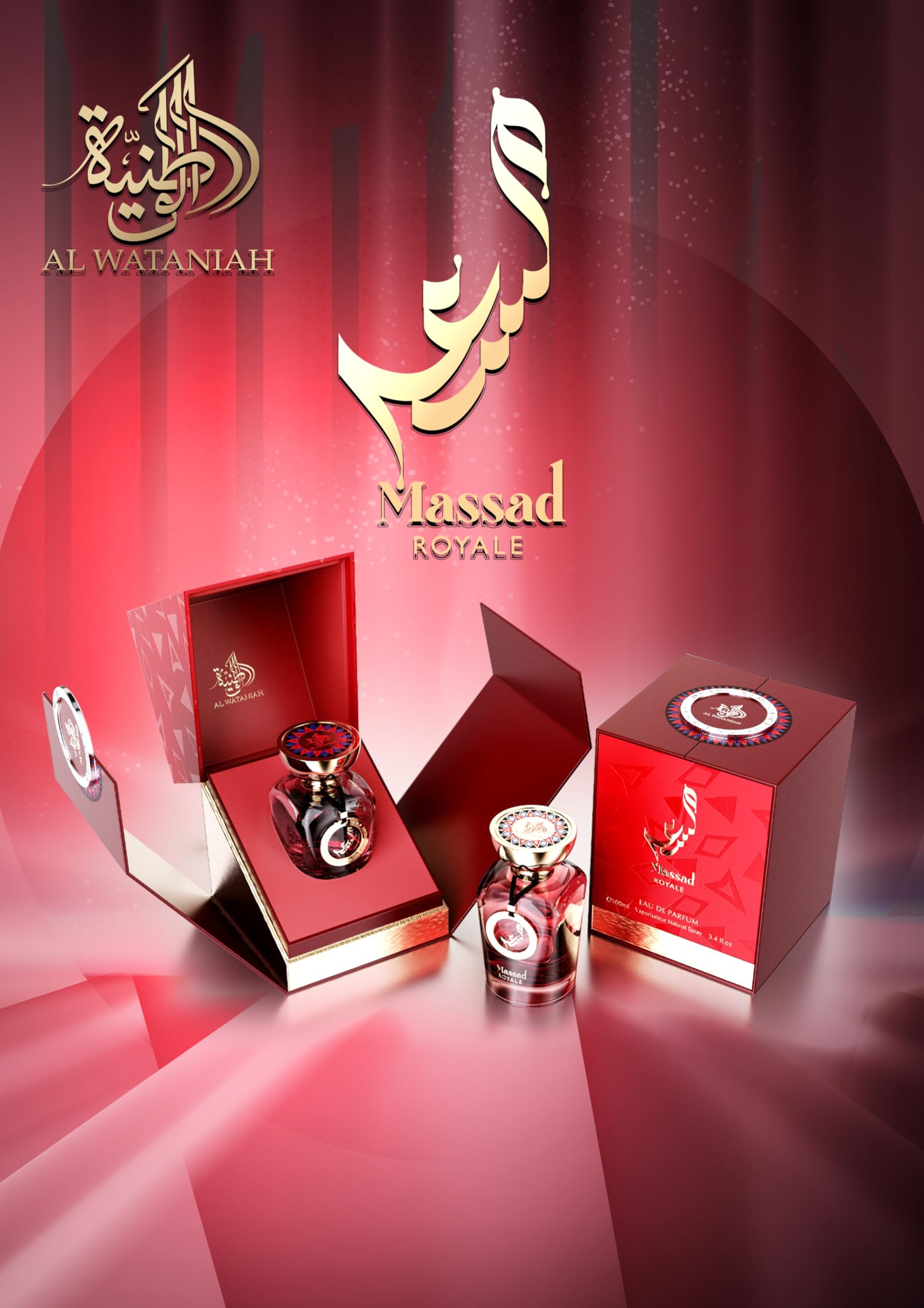 Al Wataniah Massad Royale EDP Unisex Perfumy 100 ml - Marka: Al Wataniah - EAN: 5055810043049