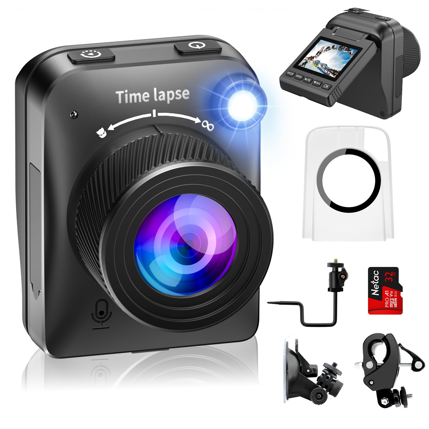Photo 1 of 4K Time Lapse Camera Outdoor Construction Plant Weather Life, Manual Focus, IP66 Waterproof, 6 Month Battery Life, 32GB TF Card Included