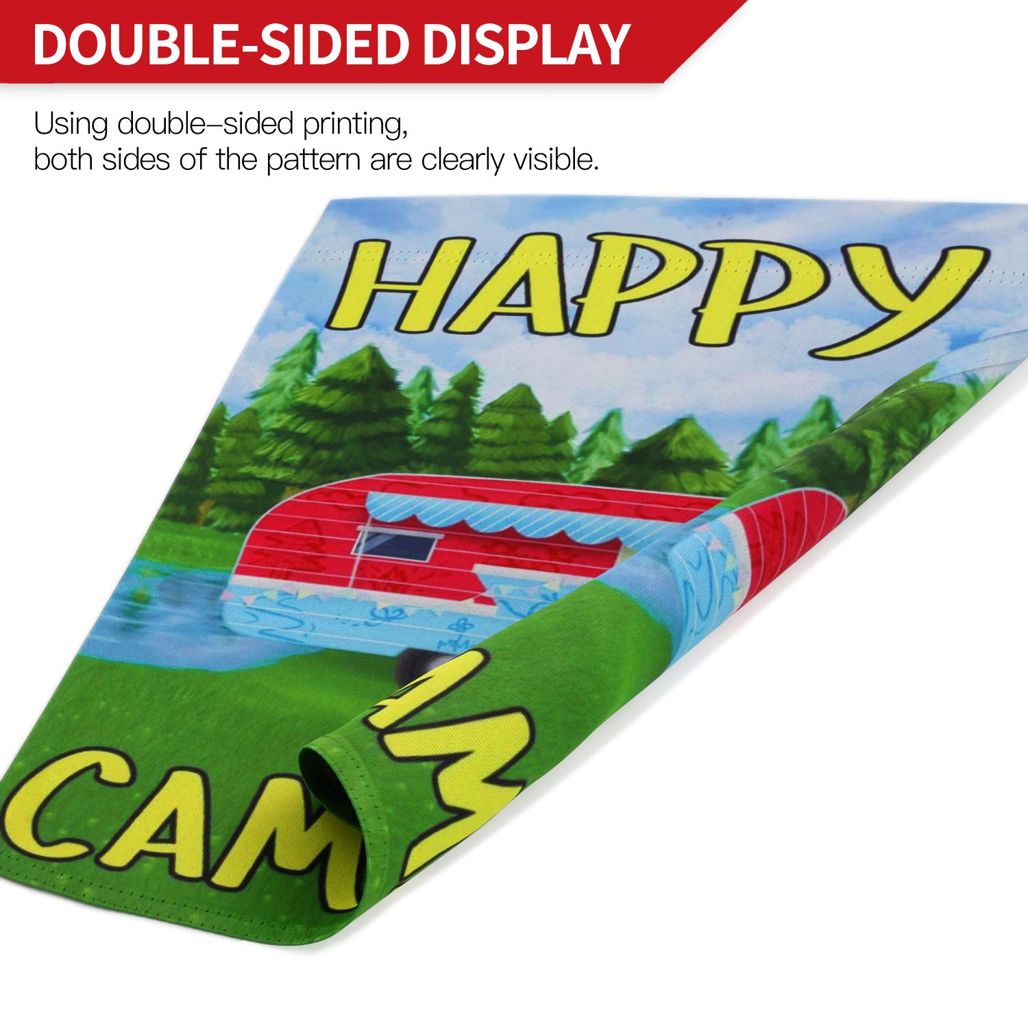 Amazon.com : Anley Garden Flag Happy Campers - Decorative Summer