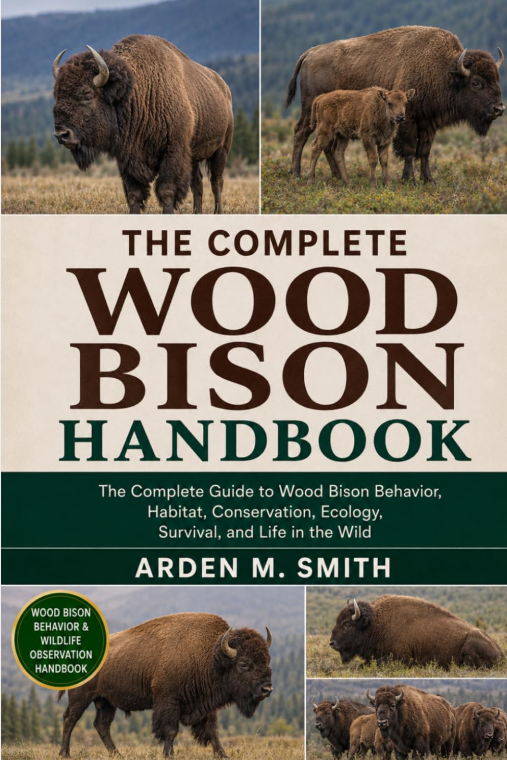 WOOD BISON HANDBOOK: The Complete Guide to Wood Bison Behavior, Habitat, Conservation, Ecology, Survival, and Life in the Wild