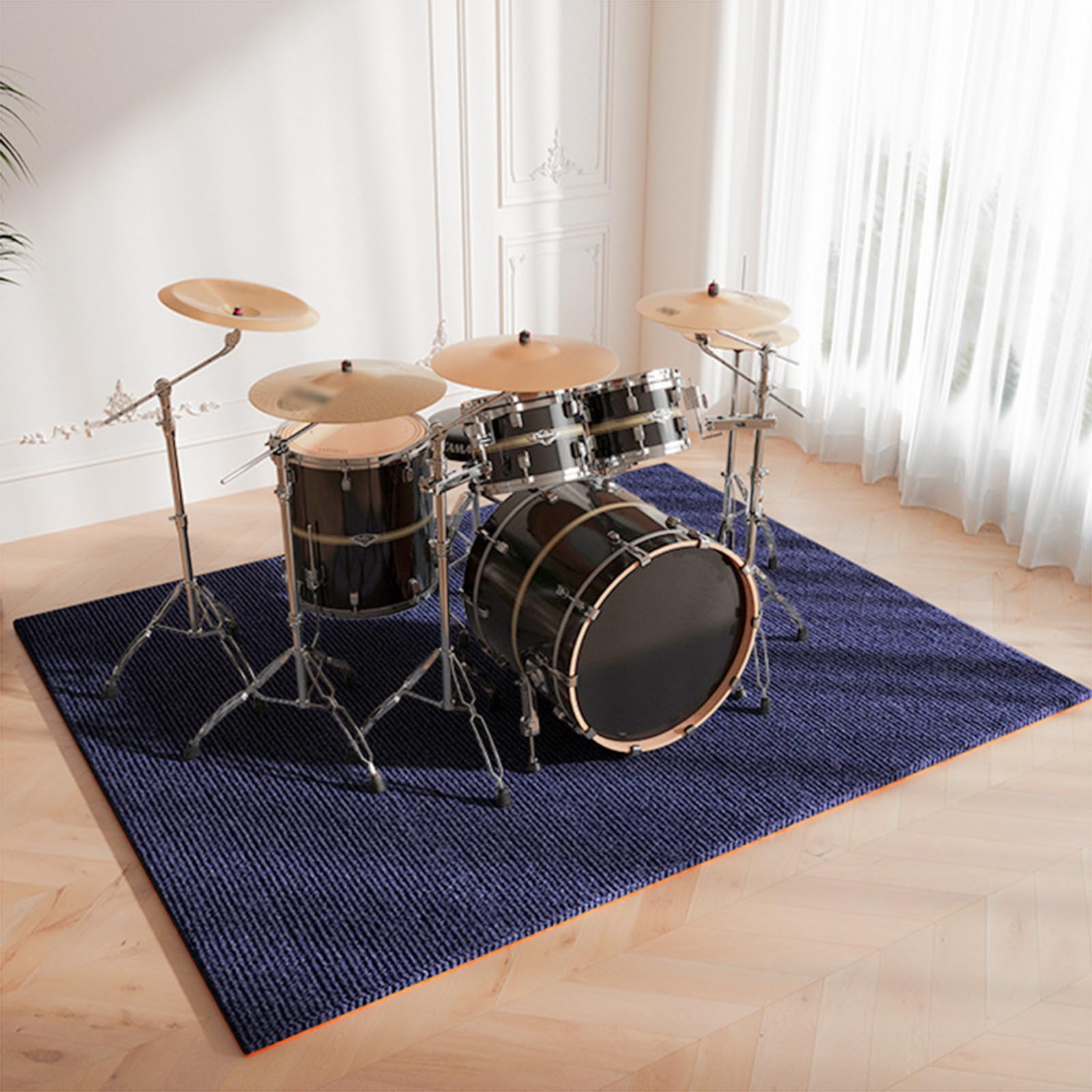 Tappeto Per Batteria ZXHH - Antiscivolo, Insonorizzato, 9mm Spessore, Per Studio E Casa