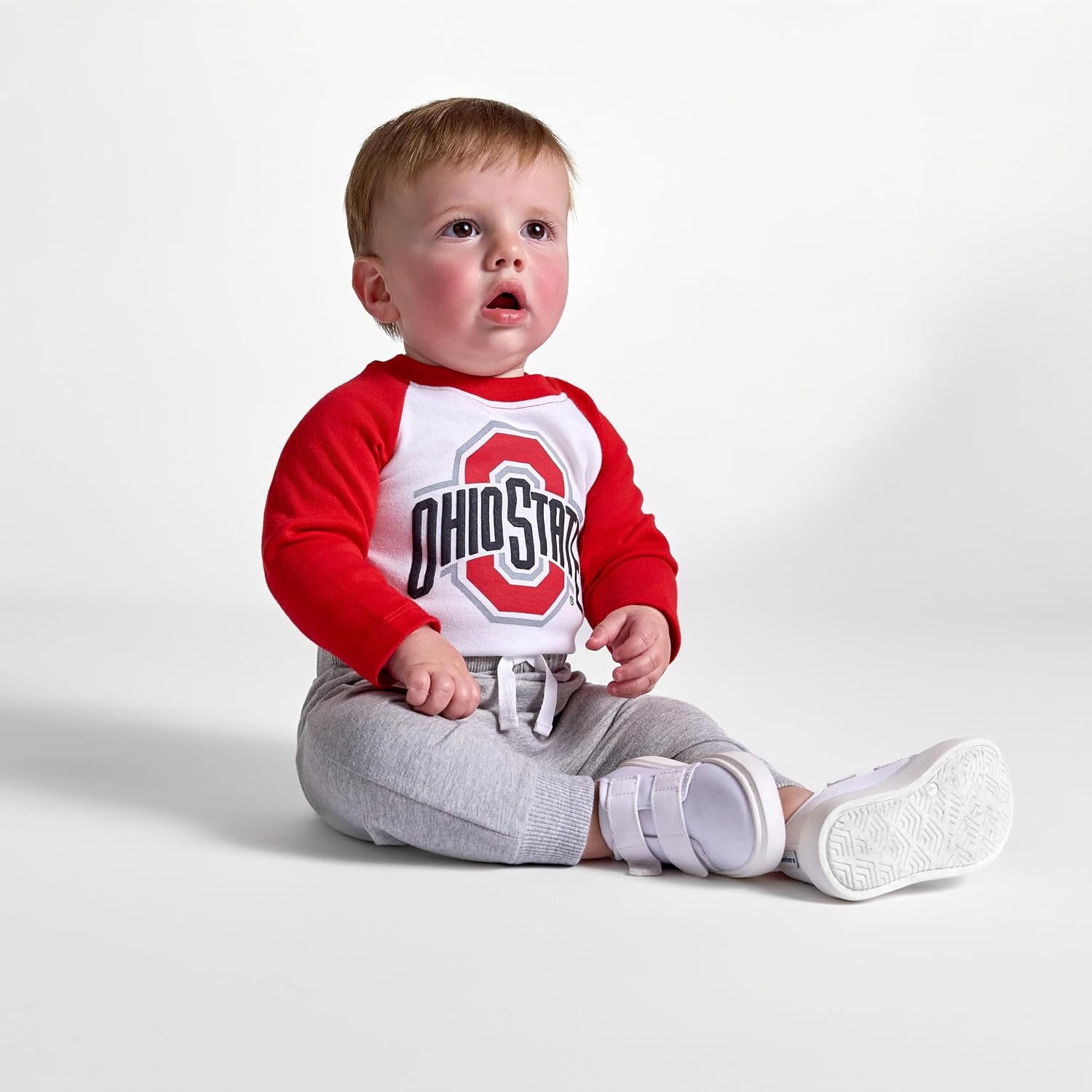 Gerber NCAA Baby Ohio State Raglan Bodysuit and Jogger Set