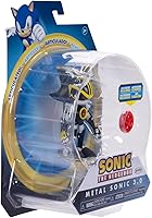 Vista 8 de Sonic the Hedgehog 4-inch Metal Sonic 3.0 Action Figure with Red Star Accessory. Ages 3+ (Officially licensed by Sega)